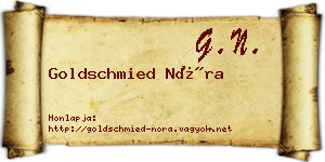 Goldschmied Nóra névjegykártya